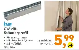 Globus Baumarkt KNAUF CW-dB- Ständerprofil Angebot