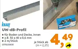 Globus Baumarkt KNAUF UW-dB-Profil Angebot