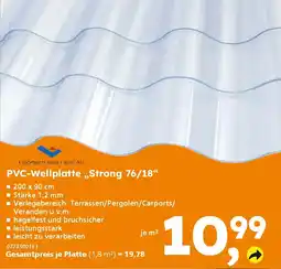 Globus Baumarkt Friedrich von Lien AG PVC-Wellplatte „Strong 76/18" Angebot