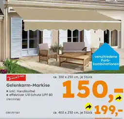 Globus Baumarkt TrendLine Gelenkarm-Markise Angebot