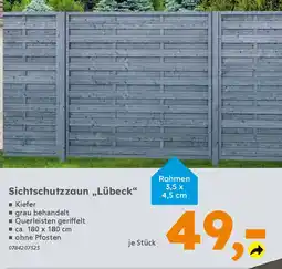 Globus Baumarkt Sichtschutzzaun „Lübeck" Angebot