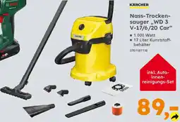 Globus Baumarkt KARCHER Nass-Trockensauger,,WD 3 V-17/6/20 Car" Angebot