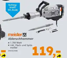 Globus Baumarkt meister Abbruchhammer Angebot