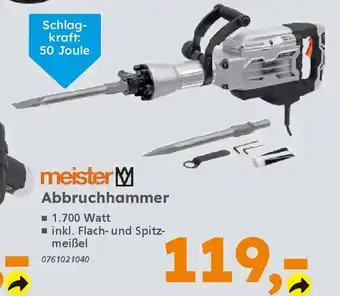Globus Baumarkt meister Abbruchhammer Angebot