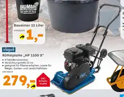 Globus Baumarkt scheppach Rüttelplatte „HP 1100 S" Angebot