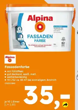 Globus Baumarkt Alpina Fassadenfarbe Angebot