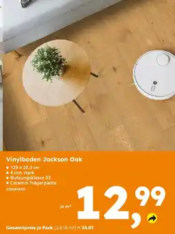Globus Baumarkt Vinylboden Jackson Oak Angebot