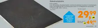 Globus Baumarkt Siebdruckplatte Angebot