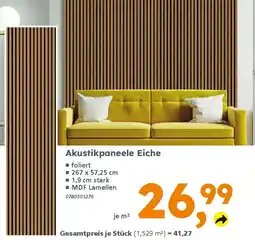 Globus Baumarkt Akustikpaneele Eiche Angebot