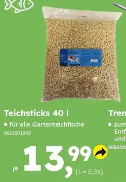Globus Baumarkt Teichsticks 40 l Angebot