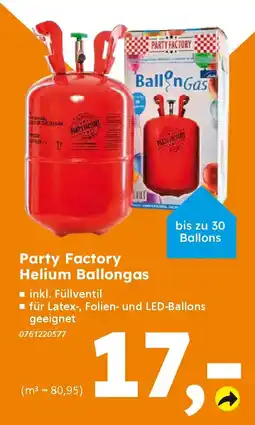 Globus Baumarkt Party Factory Helium Ballongas Angebot