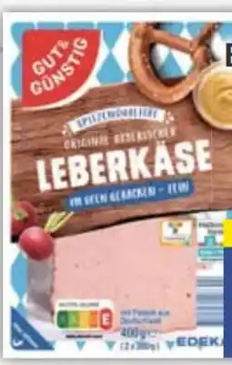 E-Center Gut & Günstig Original Bayerischer Leberkäse Angebot