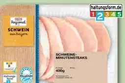 REWE Center Rewe Regional Schweine Minutensteaks Angebot