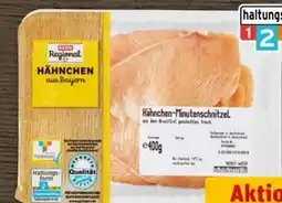 REWE Center Rewe Regional Hähnchen-Minutenschnitzel Angebot