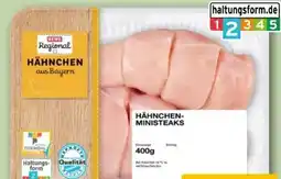 REWE Center Rewe Regional Hähnchen-Ministeaks Angebot
