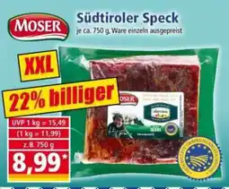 Norma MOSER Südtiroler Speck Angebot