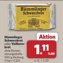 Combi Hümmlinger schwarzbrot Angebot
