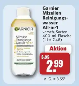 Combi Garnier mizellen reinigungswasser all-in-1 Angebot