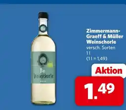 Combi Zimmermann-graeff & müller weinschorle Angebot