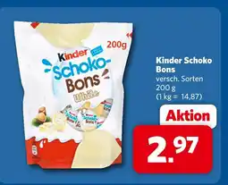 Combi Kinder schoko bons white Angebot