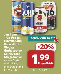 Combi Jim beam -196 vodka Angebot