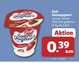 Combi Zott sahnejoghurt Angebot