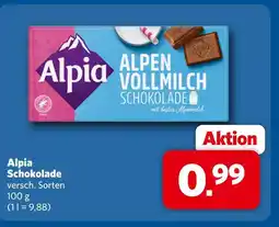Combi Alpia alpen vollmilch schokolade Angebot