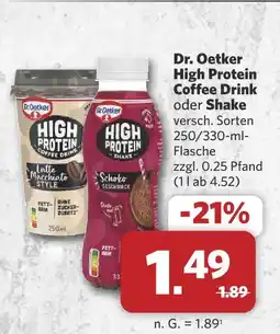Combi Dr. oetker high protein coffee drink Angebot