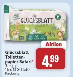 Combi Glücksblatt toilettenpapier safari Angebot
