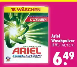 Mäc Geiz Ariel waschpulver Angebot