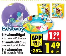 Mäc Geiz Bestway schwimmflügel, strandball oder schwimmring Angebot