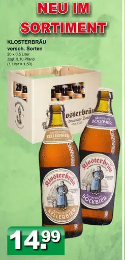 Getränkeparadies Gefromm Klosterbräu bier Angebot