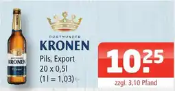 Getränke Oase Dortmunder kronen pils, export Angebot