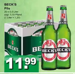 Getränkeparadies Gefromm Beck's pils Angebot