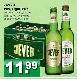 Getränkeparadies Gefromm Jever pils, light, fun Angebot