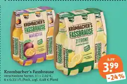 tegut Krombacher's fassbrause maracuja Angebot