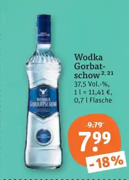 tegut Wodka gorbatschow Angebot