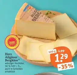 tegut Herz allgäuer bergkäse Angebot