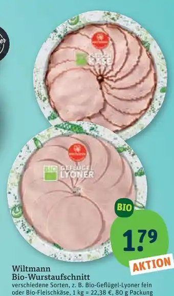 tegut Wiltmann bio-wurstaufschnitt Angebot