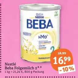 tegut Nestlé beba folgemilch 2 Angebot