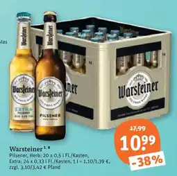 tegut Warsteiner pilsener herb Angebot
