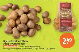 tegut Speisefrühkartoffeln pfälzer grumbeere Angebot