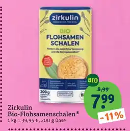 tegut Zirkulin bio-flohsamenschalen Angebot