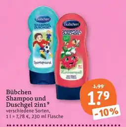 tegut Bübchen shampoo und duschgel 2in1 Angebot