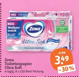 tegut Zewa toilettenpapier ultra soft Angebot