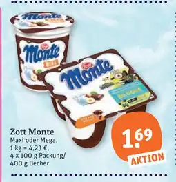 tegut Zott monte Angebot