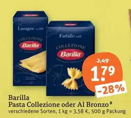tegut Barilla pasta collezione oder al bronzo Angebot