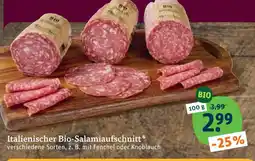 tegut Italienischer bio-salamiaufschnitt Angebot