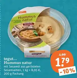 tegut Tegut... hummus natur Angebot