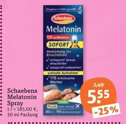 tegut Schaebens melatonin spray Angebot